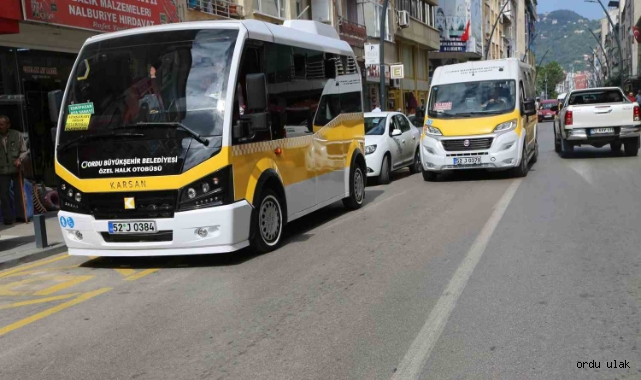 Ordu'da dolmuş ücretlerine zam geldi