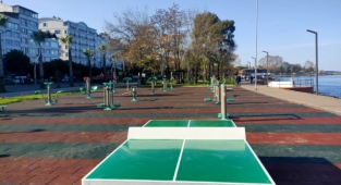 Ordu’nun parklarında ‘masa tenisi’ zamanı
