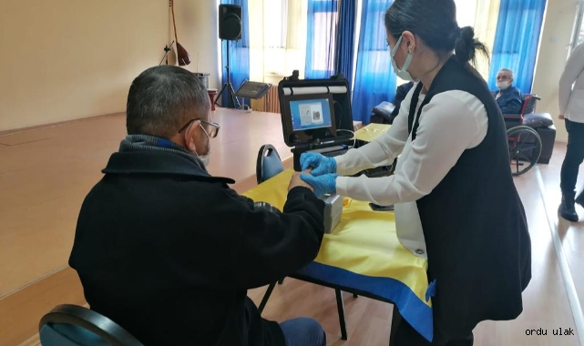 Ordu'da huzurevi sakinleri için Adreste Nüfus Hizmeti gerçekleştirildi