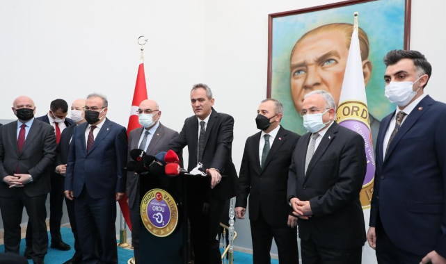 Milli Eğitim Bakanı Özer’den Ordu’ya 520 milyonluk Eğitimde Yatırım Müjdesi
