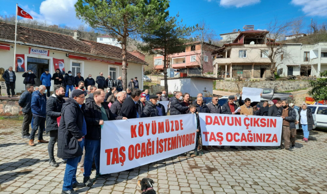 Kayaköylüler isyanda! "Davun çıksın taşocağınıza"