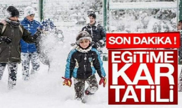 Ordu'da kar ve buzlanma nedeniyle okullar bir gün tatil edildi