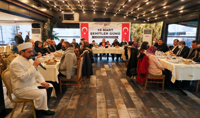 Vali Sonel, Şehit Aileleri ve Gaziler onuruna yeme düzenledi