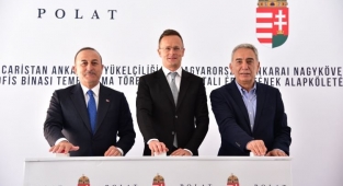 Macaristan Ankara Büyükelçiliği yeni ofis binasında temel atma töreni gerçekleşti