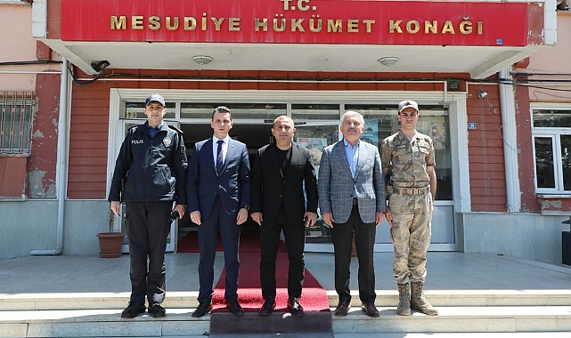 Vali Sonel, Mesudiye İlçesini incelemelerde bulundu