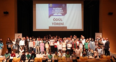 "Oku Kitabını Al Armağanını" projesinin ödül töreni yapıldı