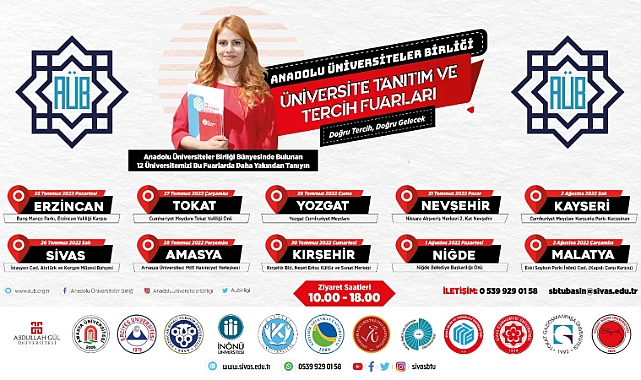 Anadolu Üniversiteler Birliği Üniversite Tanıtım Fuarları düzenleyecek