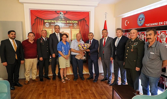 Şehit ve Gazi derneklerine bayram dolayısıyla ziyaret geçekleştirildi