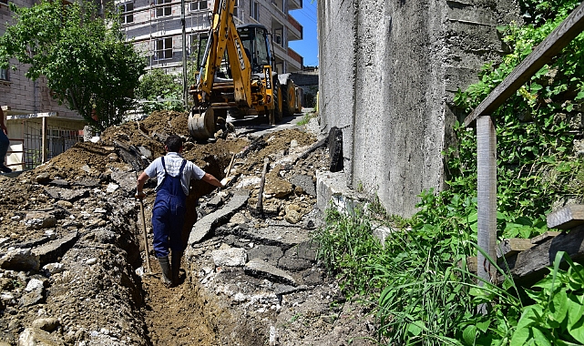 Sel sonrası Giresun'da su kanal ekipleri çalışmalarını sürdürüyor