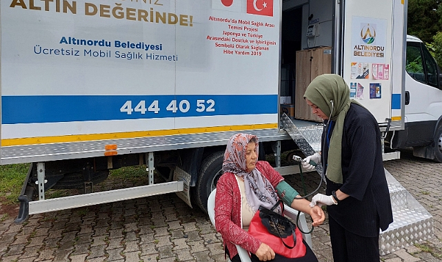 Altınordu'da sağlık hizmeti kişinin ayağına gidiyor