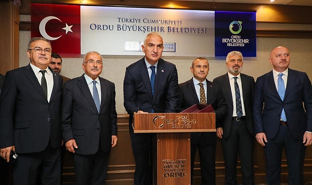 Kültür ve Turizm Bakanı Mehmet Nuri Ersoy Ordu'ya geldi