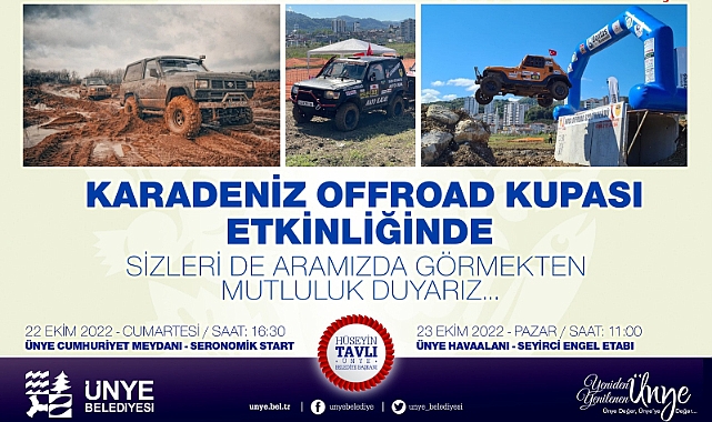 Ünye Off Road yarışlarına davet