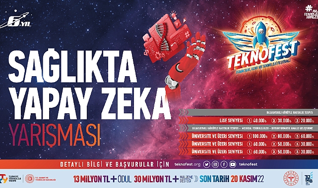 Sağlıkta Yapay Zeka Yarışması için başvurular devam ediyor
