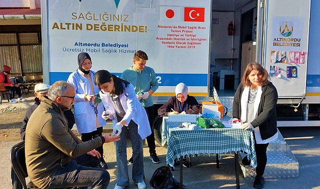 Altınordu'da sağlık konforu "mobil sağlık tarama aracı"