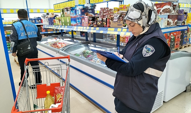 Ordu'da marketlere şok denetim