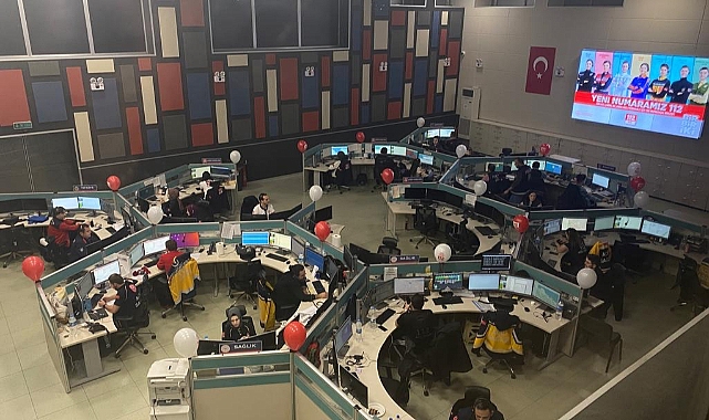 112 Acil Çağrı Merkezi yılbaşında yoğun mesaide bulundu
