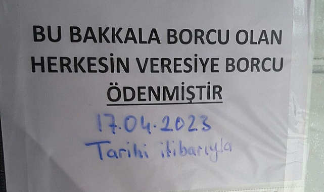 Fatsalı "Robin Hood" mahalle halkının bakkal borcunu kapattı
