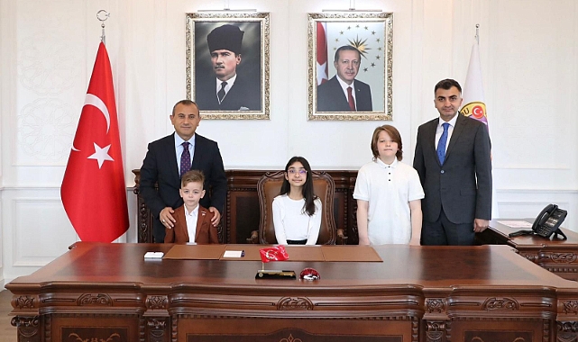 Vali Sonel'in Koltuğu Şehit çocuklarına emanet
