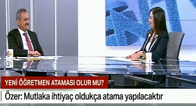 MEB Mahmut Özer, Uzman öğretmenlik çin "10 yıl şartını 5 yıla" düşüreceğiz.