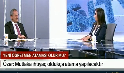 MEB Mahmut Özer, Uzman öğretmenlik çin "10 yıl şartını 5 yıla" düşüreceğiz.
