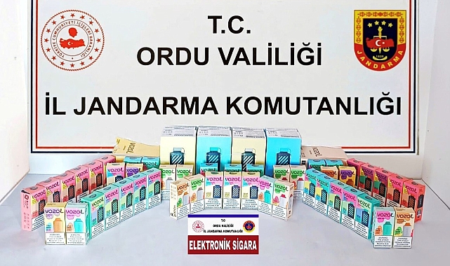 Ordu'da kaçak elektronik sigara operasyonu