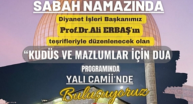 Başkan Ali Erbaş, "Mazlumlara Dua, Filistin'e Vefa" programını duyurdu