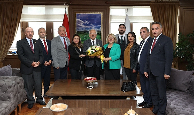 Başkan Güler muhtarları makamında ağırladı