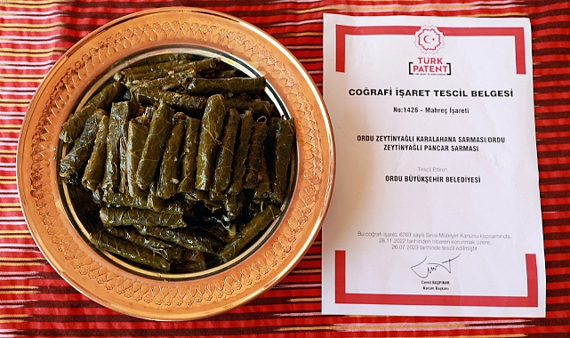 Ordu Pancar Sarmasına tescil verildi