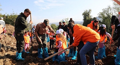 100. Yıl Cumhuriyet Ormanı için fidan dikimi yapıldı