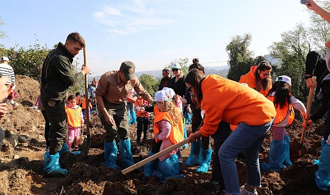 100. Yıl Cumhuriyet Ormanı için fidan dikimi yapıldı
