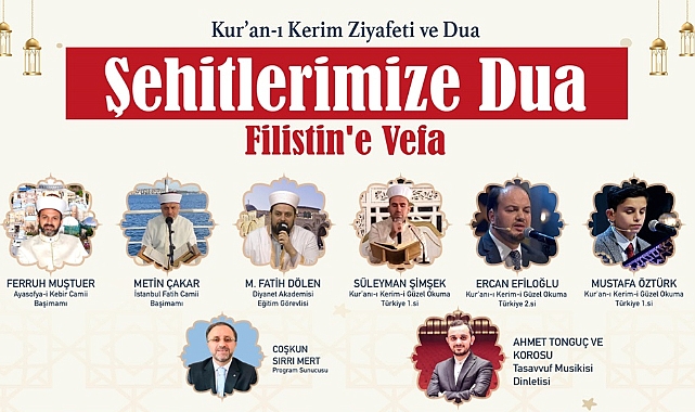 Ünlü hafızlar kur'an ziyafeti yaşatacak