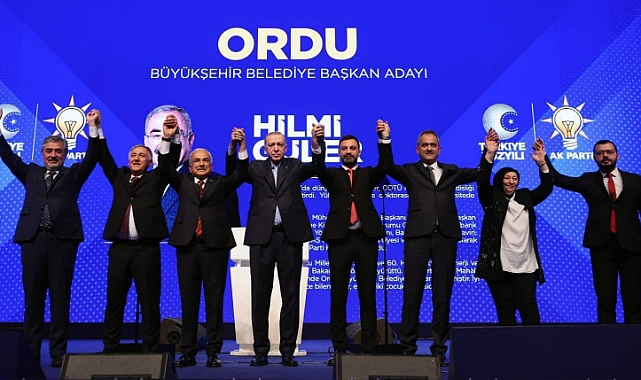 Cumhurbaşkanı Erdoğan, Ordu'da Başkan Güler ile devam dedi