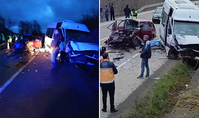 Dere yolunda kaza! iki kişi öldü