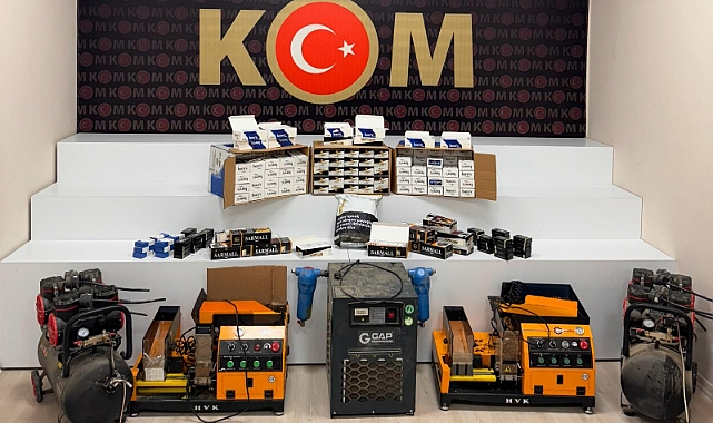 Kaçak tütün operasyonu: 30 bin makaron ve 10 kilo tütün ele geçti