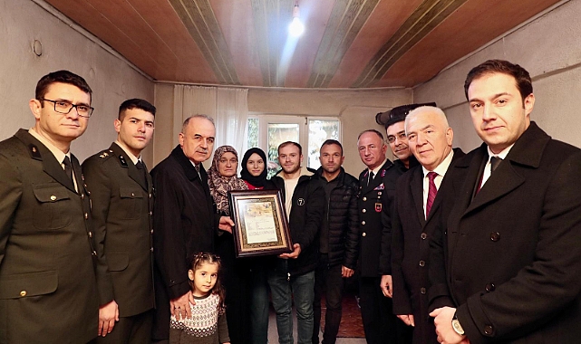 Şehit Murat Atar’ın ailesine “Şehadet Belgesi“ verildi