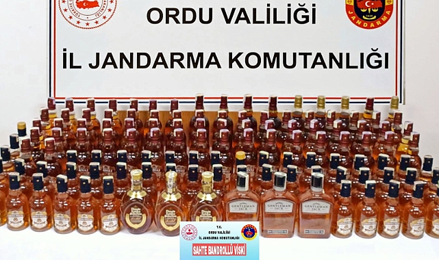 Sahte viski operasyonu: 58 litre ele geçirildi