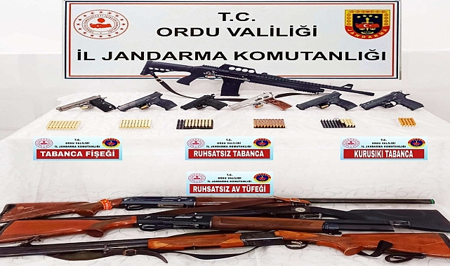 Ordu'da Silah Kaçakçılığı Operasyonu: 5 Tutuklama