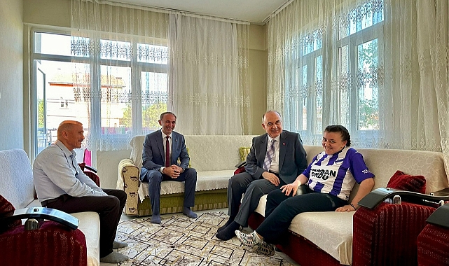 Vali Erol, protez bacağına kavuşan büşra’yı ziyaret eti