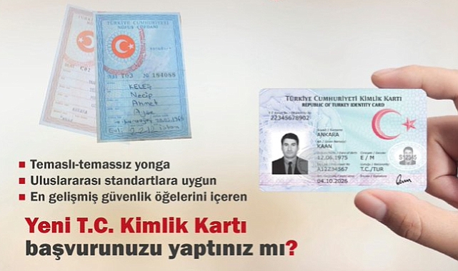 Eski nüfus cüzdanI ve sürücü belgelerinizi değiştirin