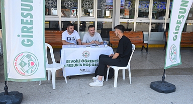Giresun Belediyesi’nden şehre yeni gelen üniversite öğrencilerine sıcak karşılama