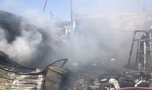 Ordu'da geri dönüşüm tesisinde korkutan yangın