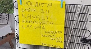 Yiyene kahvaltı, içene dolapta su, semaverde çayda var