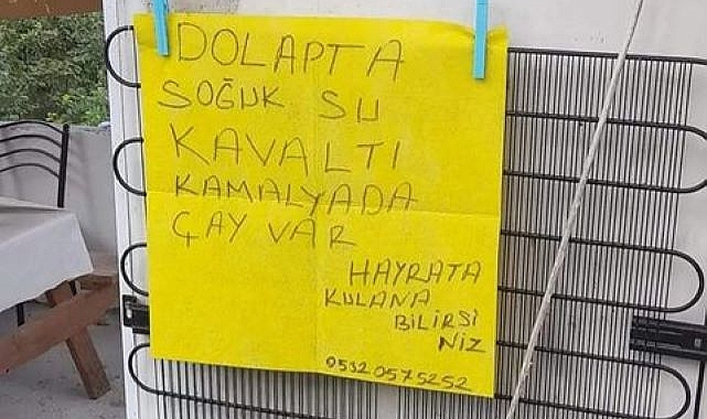 Yiyene kahvaltı, içene dolapta su, semaverde çayda var