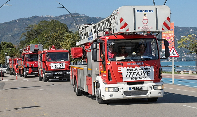 Ordu’da İtfaiye Haftası coşkuyla kutlanıyor
