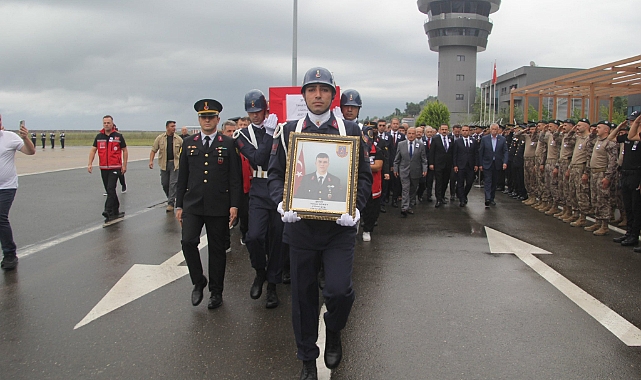 Şehit J. Uzm. Çvş. Yavuz Güney, memleketi Ordu’da son yolculuğuna uğurlandı