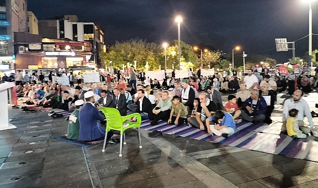 Fatsa'dan Gazze'ye destek: Seccadeni al gel