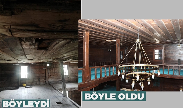 'Çalındı' denen tarihi cami ibadete hazır
