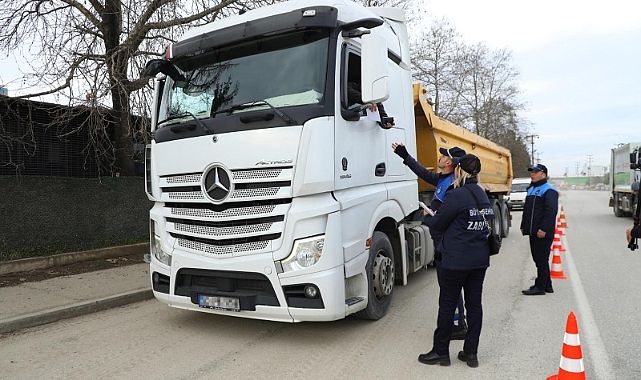 Ordu'da ağır tonajlı araçlara sıkı denetim
