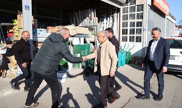 Başkan Güler sanayi esnafını ziyaret etti
