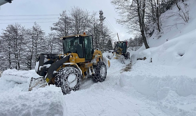 Ordu'da kar yüksekliği 240 cm oldu